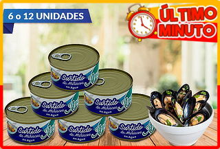 Pack de 6 o 12 Surtido de Mariscos Angelmo 190 gramos