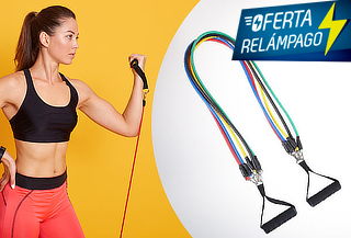 ¡Entrena desde casa! Set de 5 Bandas elásticas