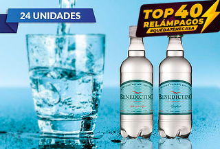 24 Botellas de Agua Purificada Benedictino 500 cc