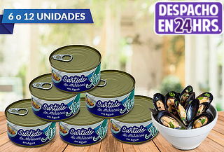 Pack de 6 o 12 Surtido de Mariscos Angelmo  190 gramos