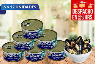 Pack de 6 o 12 Surtido de Mariscos Angelmo 190 gramos