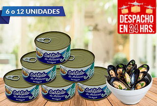 Pack de 6 o 12 Surtido de Mariscos Angelmo  190 gramos