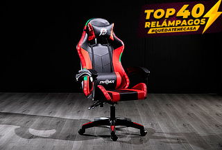 Silla Panther Gamer Reclinable RGB LED. Color a elección