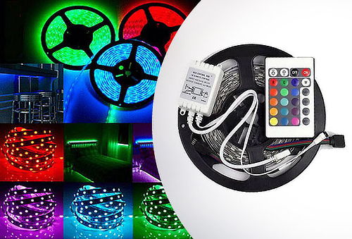 1 Cinta LED 5 Mts Colores + Control Remoto USB