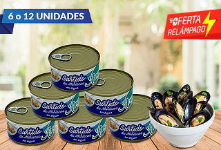 Pack de 6 o 12 Surtido de Mariscos Angelmo 190 gramos