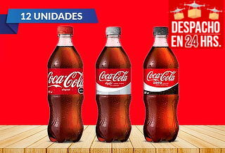 Pack 12 Coca-cola Zero de 591 Ml 