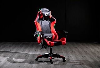 Silla Panther Gamer Reclinable RGB LED. Color a elección