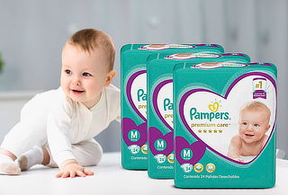 Pañales Pampers Premium Care 72 Uni M 6-10 Kg