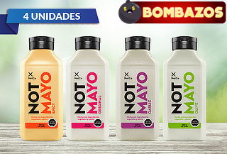 Pack 4 Not Mayo variedades de 350 gr cada uno