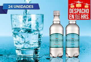 24 Botellas de Agua Purificada Benedictino 500 cc