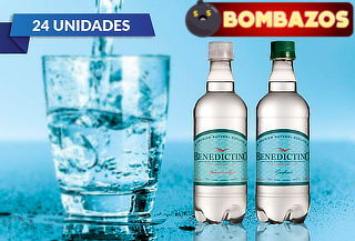 24 Botellas de Agua Purificada Benedictino 500 cc