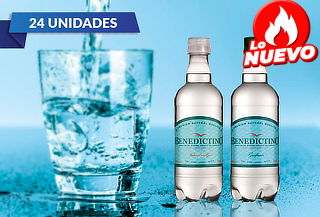 24 Botellas de Agua Purificada Benedictino 500 cc