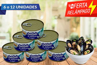 Pack de 6 o 12 Surtido de Mariscos Angelmo  190 gramos