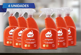 Pack 6 de botellas antigrasa marca WYN 