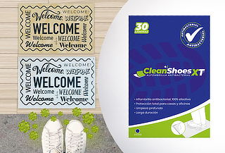 ¡Fuera bichos! Alfombrilla antibacterial CleanShoes XT