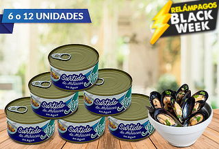Pack de 6 o 12 Surtido de Mariscos Angelmo 190 gramos