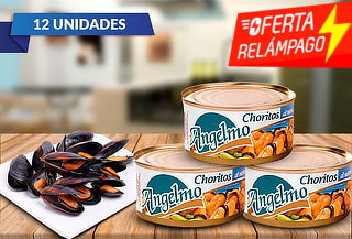 Pack de 12 Choritos Angelmo Aceite o Agua