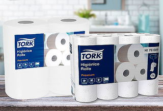 Pack 48 Rollos de Papel Higiénico Premium Tork 20 Mtrs