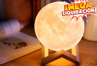Lámpara Led Recargable Modelo Luna