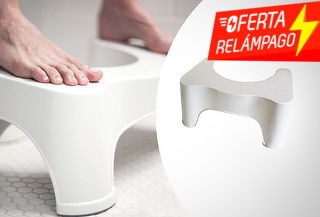 ¡Mejora tu postura al ir al baño! Taburete de Baño