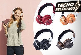 Audífonos Inalámbricos con Micro SD y Radio