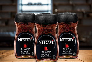 Pack 3 Nescafè Black Roast Frasco 170g c/u