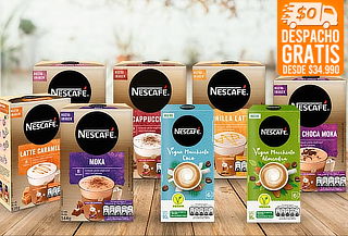 Pack 3 Nescafé Mixes Instantáneo VEGAN, sabor a elección
