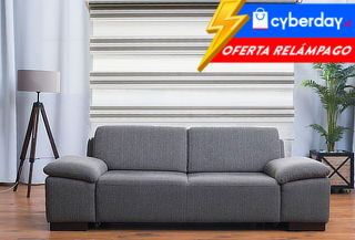 Cortina Duo Bicolor Crudo & Gris Medidas a elección