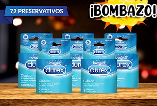 Pack de 72 preservativos durex Clasico