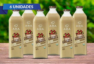 Pack de 6 Jugos Ama Orgánico 1 Litro Manzana Kiwi