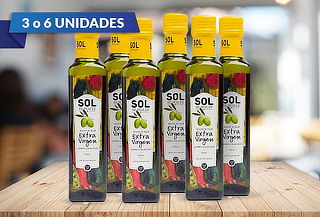 Aceite De Oliva Sol de Aculeo Blend 3 o 6 botellas 250 cc 
