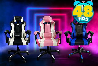 Silla Gamer RGB con luces led y masajeador lumbar 