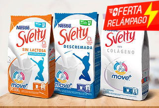 Pack 3 Leches en Polvo Svelty Move a elección