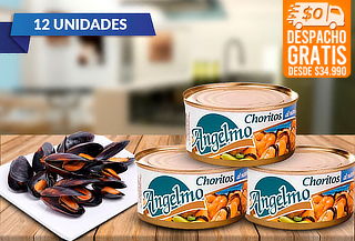 Pack de 12 Choritos Angelmo Aceite o Agua