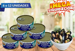 Pack de 6 o 12 Surtido de Mariscos Angelmo  190 gramos