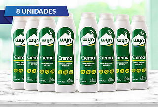 ¡Super Pack! 8 Botellas Crema Limpieza Wyn 750ml