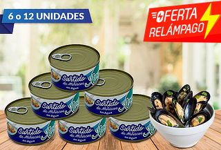 Pack de 6 o 12 Surtido de Mariscos Angelmo  190 gramos