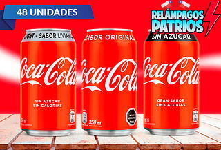MUY BARATO: Pack de 48 latas de Coca-Cola Zero 350 cc