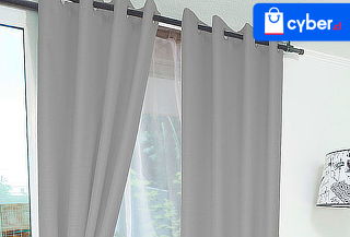 Combo Paños Cortinas + Velos Rústico Argollas 8 Piezas