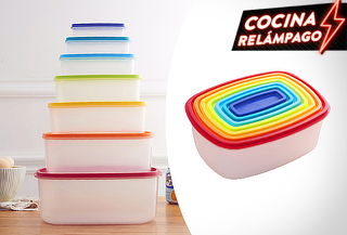 Pack de 7 contenedores de colores