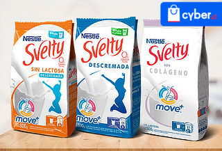 Pack 3 Leches en Polvo Svelty Move a elección