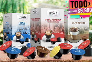 Pack 16 o 48 Capsulas Café Compatible con Dolce Gusto