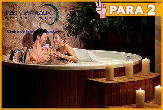 Velada Romántica para 2 con Hot Tub y más en Les Gemeaux