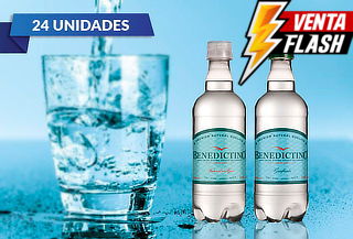 24 Botellas de Agua Purificada Benedictino 500 cc