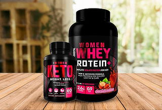 100% Women Whey 2lbs Foodtech + 100% Women keto
