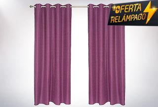 Set Cortina Blackout Térmico 140X220 Cm