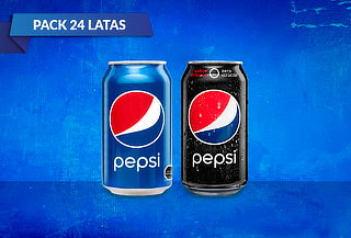 Pack de 24 latas de Pepsi Regular de 350 cc. 