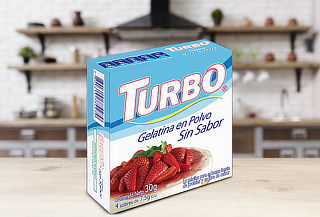 Pack 6 Gelatinas en Polvo sin Sabor Turbo