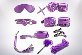 Kit BDSM 10 piezas Colores Surtidos en Lujuria de Kamadeva.