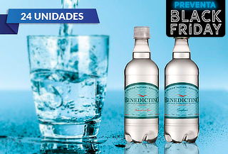 24 Botellas de Agua Purificada Benedictino 500 cc